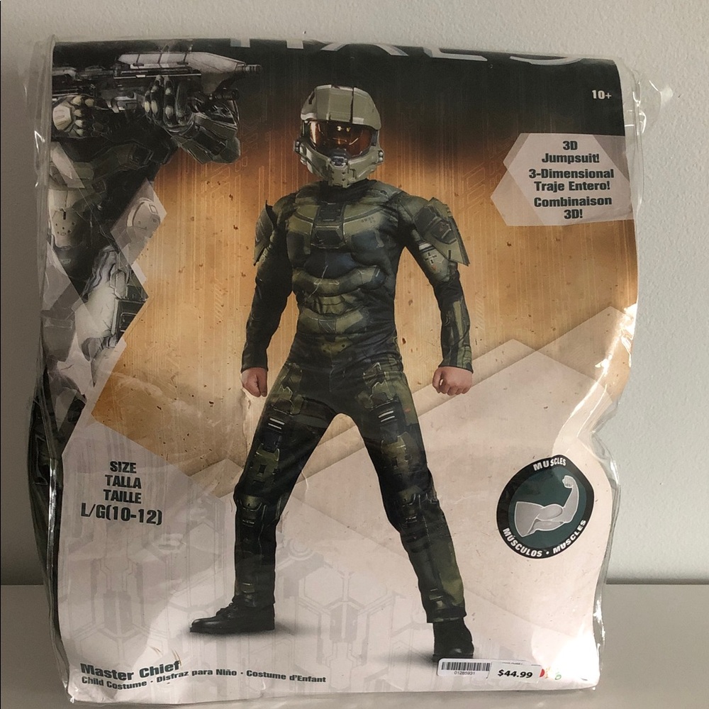 Halo Master Chief 3D Jumpsuit Costume Sz 10-12